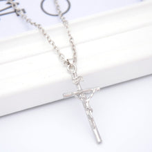 men Jesus cross necklace alloy man jewelry 18K gold plated SM6