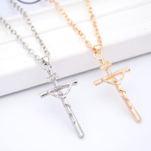 men Jesus cross necklace alloy man jewelry 18K gold plated SM6