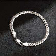 silver snake 5 mm Width bracelet bangle Jewelry crystal trendy men bracelets  SM6